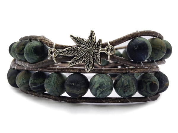 Heilsteinarmband Herren Wickelarmband