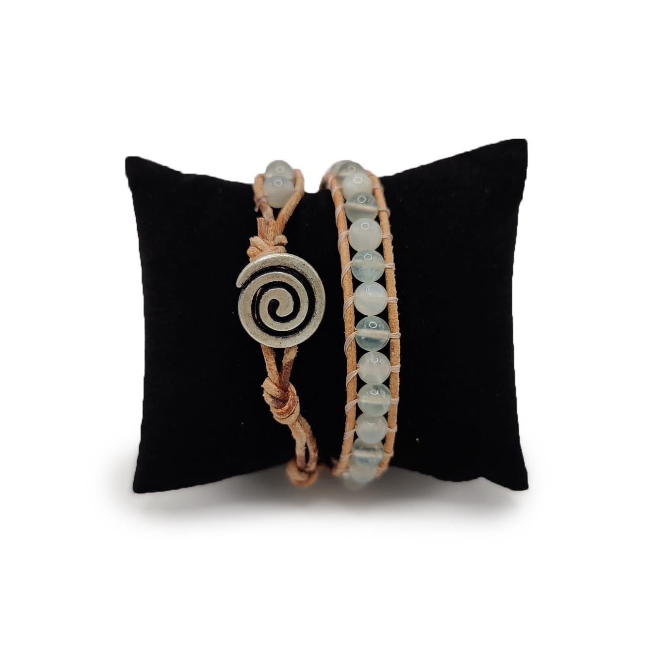 Heilsteinarmband Mondstein& Prehnit Heilsteinarmband Mondstein& Prehnit