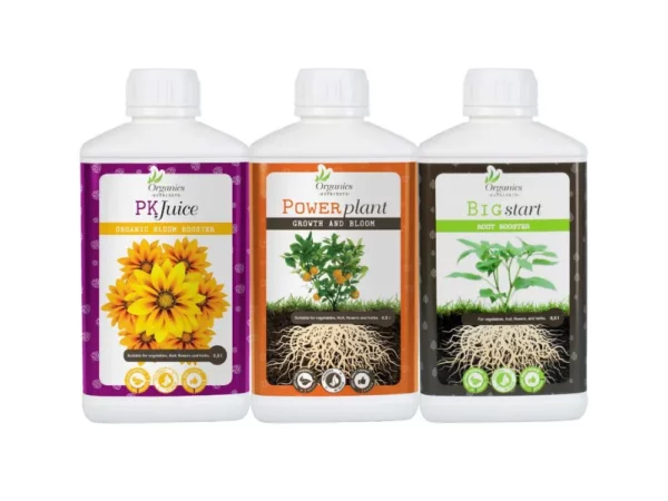 Organics Nutrients Flüssigdünger Set - Wurzeln, Wachstum und Blüten