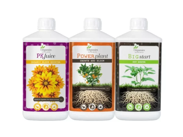 Organics Nutrients Flüssigdünger Set - Wurzeln, Wachstum und Blüten